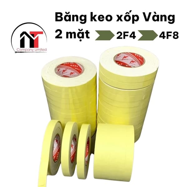 Băng keo xốp vàng